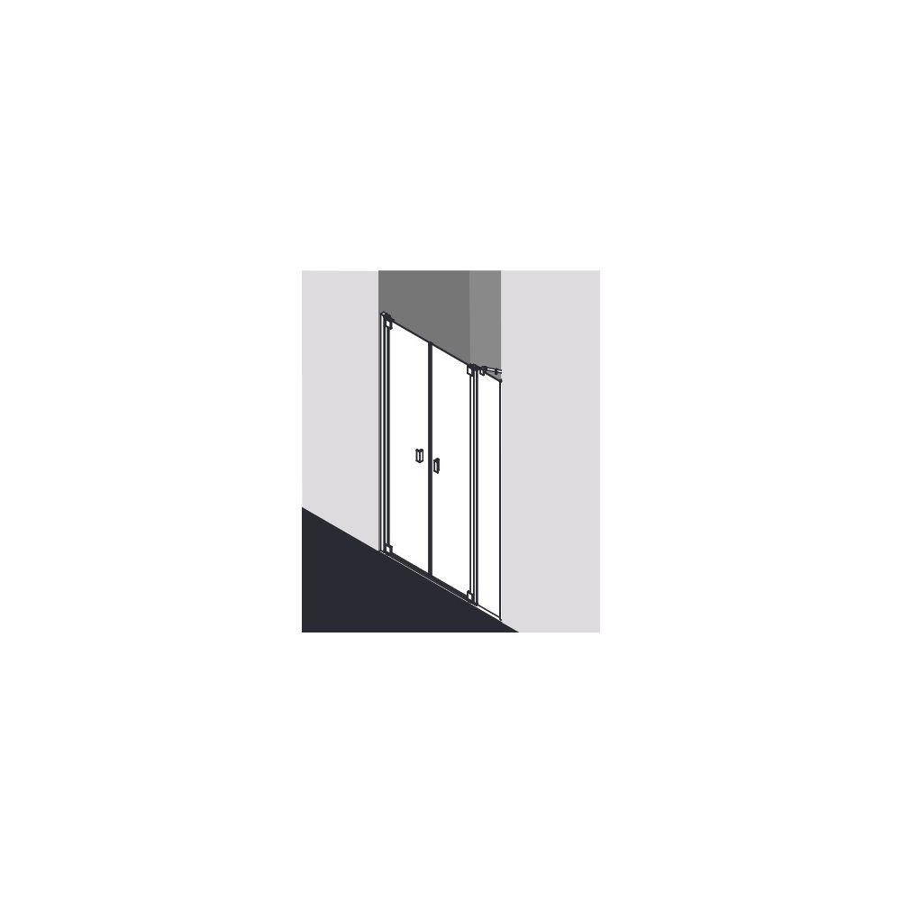 Kermi Duschkabine Raya Pendeltür mit Festfeld PFL 2000x1700x32mm ESG Klar 6mm Sil... KERMI-RAPFL17020VAK 4051484425892 (Abb. 12)