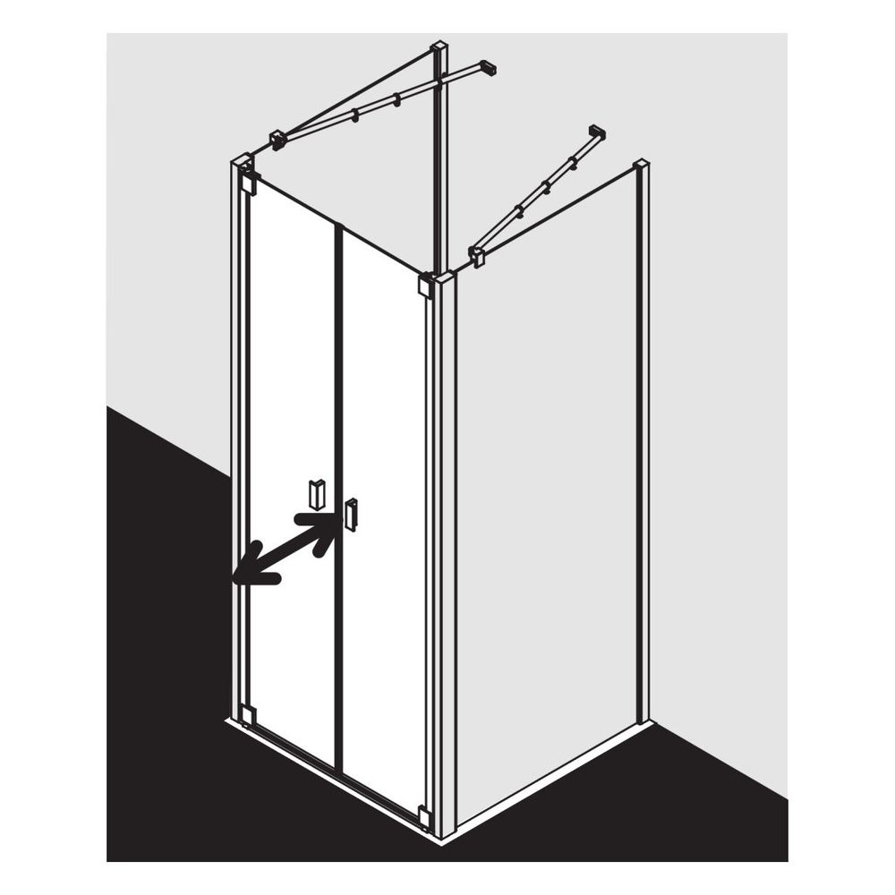 Kermi Pendeltür RAYA PTD 0780x 2000 GAK: 730-780 SIHG ESG Klar STR3... KERMI-RAPTD07820VBK 4051484845454 (Abb. 21)