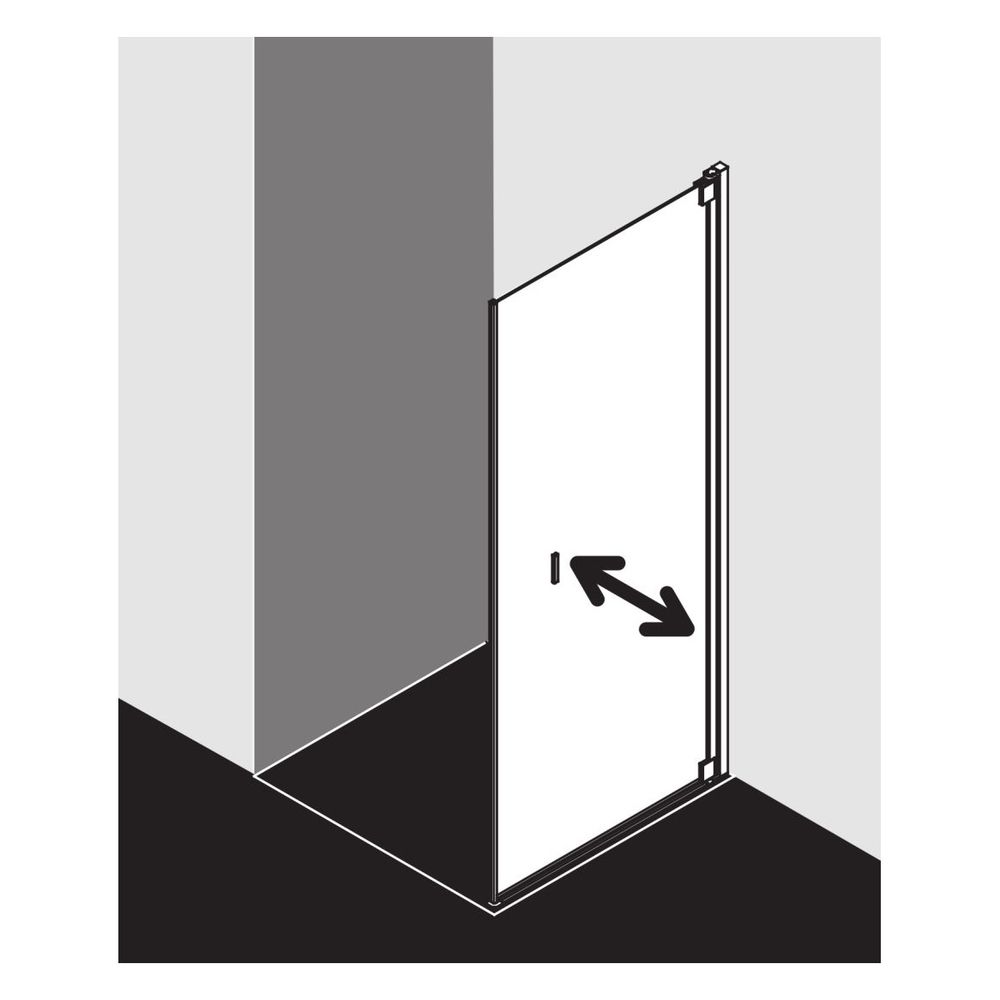 Kermi Seitenwand Raya beweglich TBR 2000x900x32mm ESG Klar 6mm Silber Hochglanz An... KERMI-RATBR09020VPK 4051484460954 (Abb. 4)