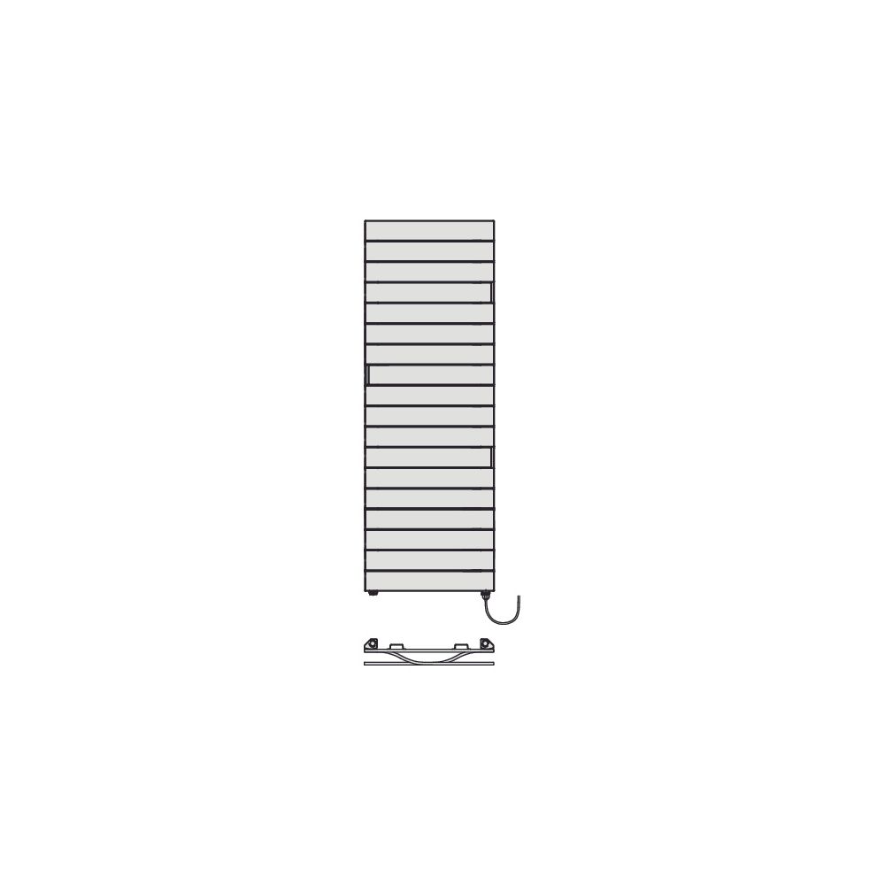Kermi Tabeo-E elektrischer Designheizkörper 1197x101x500mm, FWS, Anschluss recht... KERMI-TBE1012500657XK 4063769734292 (Abb. 8)