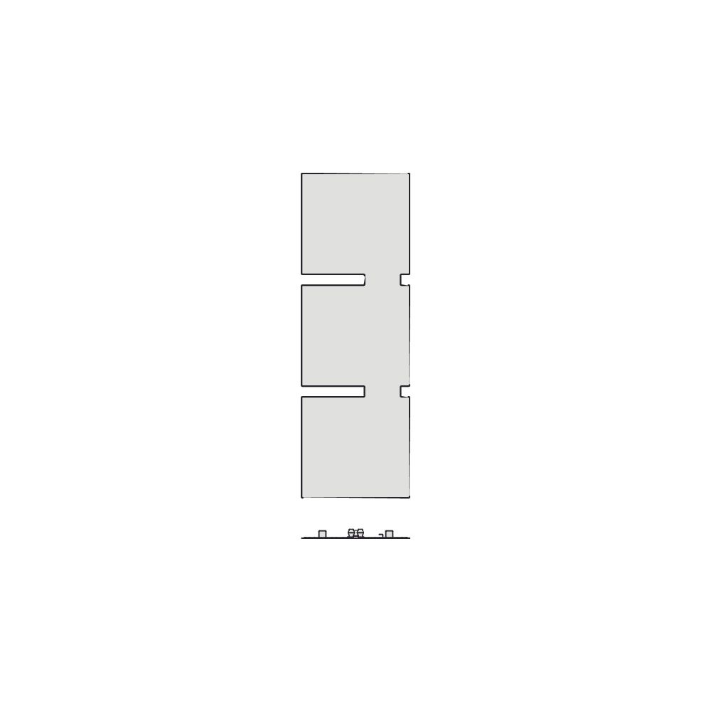 Kermi Tano Designheizkörper 1800x49x600mm, Ausführung links, 1033W bei 75/65/20 ... KERMI-SPN1A18600101LK 4051487923869 (Abb. 5)