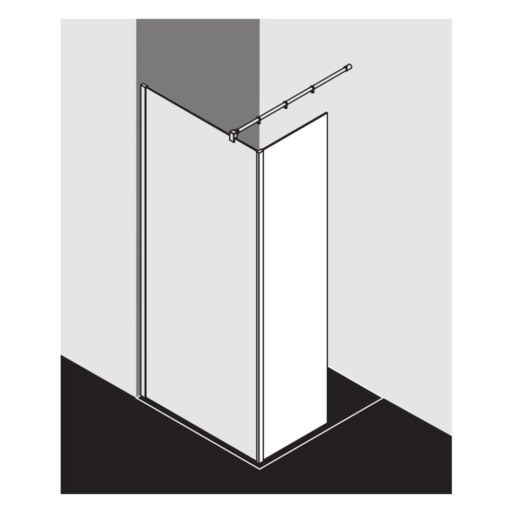 Kermi Walk-In XB Festfeld im Winkel FFW 2000x600x18mm ESG Klar 8mm Silber Hochglan... KERMI-XBFFW06020VAK 4051484432760 (Abb. 3)