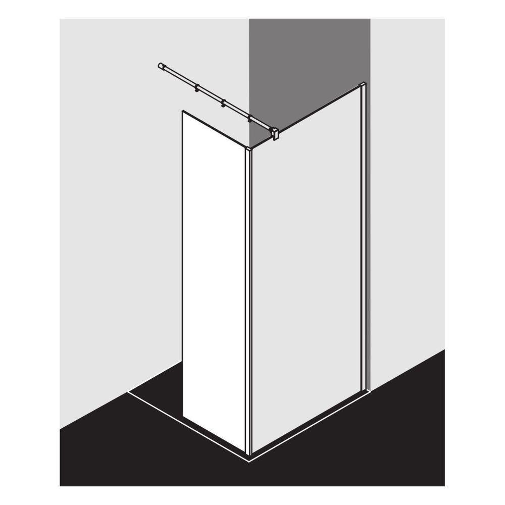 Kermi Walk-In XB Festfeld im Winkel FFW 2000x600x18mm ESG Klar 8mm Silber Hochgla... KERMI-XBFFW06020VAK 4051484432760 (Abb. 18)