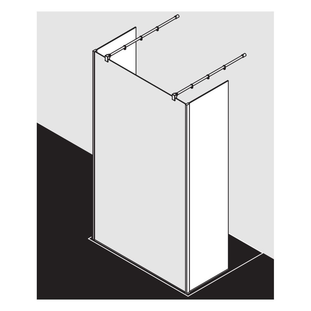 Kermi Walk-In XB Festfeld im Winkel FFW 2000x600x18mm ESG Klar 8mm Silber Hochgla... KERMI-XBFFW06020VAK 4051484432760 (Abb. 13)