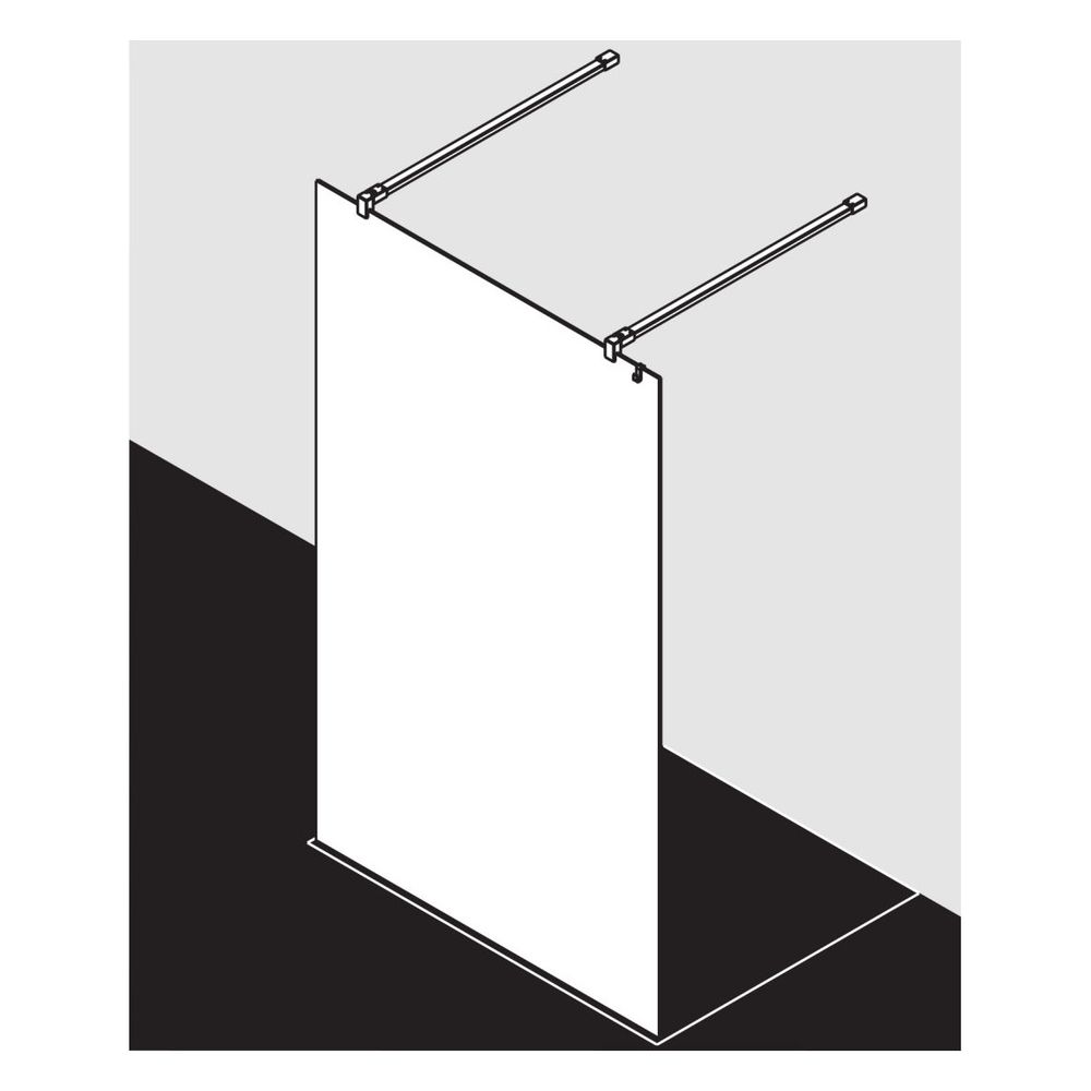 Kermi Walk-In XB Free FWA 2000x1500x18mm ESG Klar 8mm Silber Hochglanz Anschlag l... KERMI-XBFWA15020VPK 4051484579472 (Abb. 10)