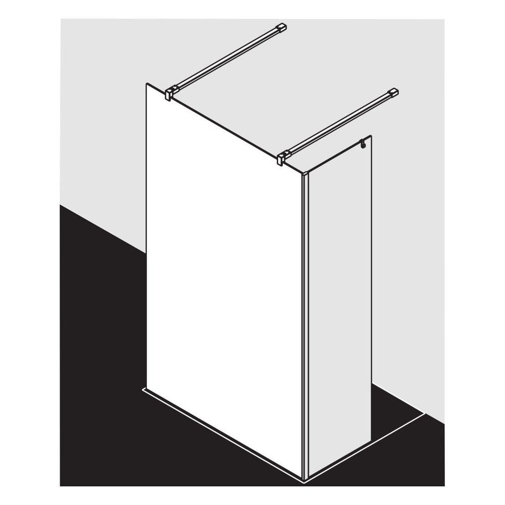 Kermi Walk-In XB Free FWA 2000x1500x18mm ESG Klar 8mm Silber Hochglanz Anschlag li... KERMI-XBFWA15020VPK 4051484579472 (Abb. 7)