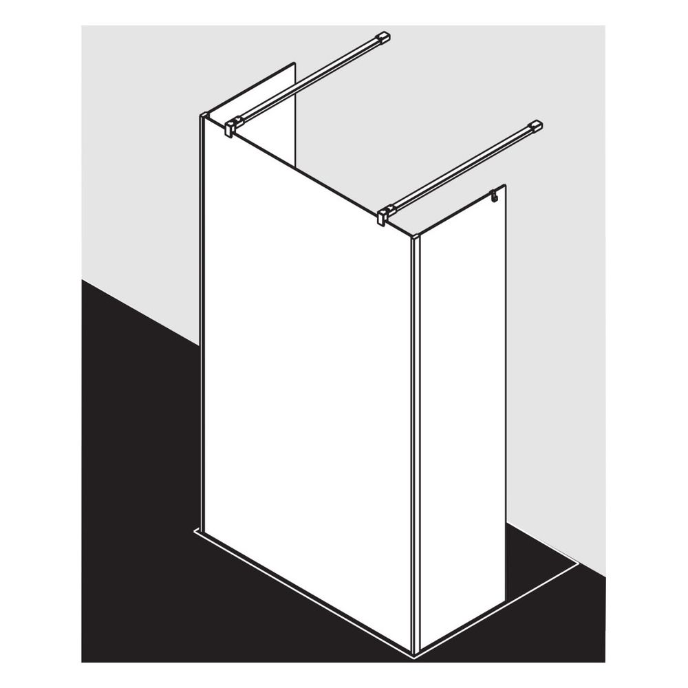 Kermi Walk-In XB Free FWA 2000x1500x18mm ESG Klar 8mm Silber Hochglanz Anschlag l... KERMI-XBFWA15020VPK 4051484579472 (Abb. 13)