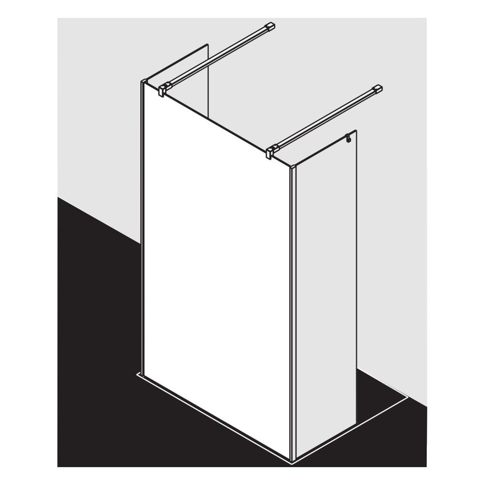 Kermi Walk-In XB Free FWA 2000x1500x18mm ESG Klar 8mm Silber Hochglanz Anschlag li... KERMI-XBFWA15020VPK 4051484579472 (Abb. 4)