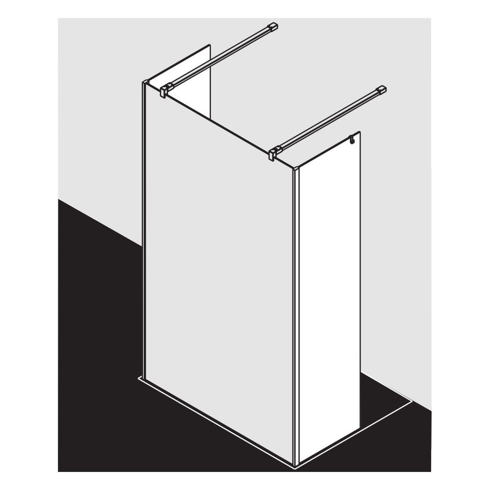 Kermi Walk-In XB Festfeld im Winkel FFW 2000x600x18mm ESG Klar 8mm Silber Hochgla... KERMI-XBFFW06020VAK 4051484432760 (Abb. 15)