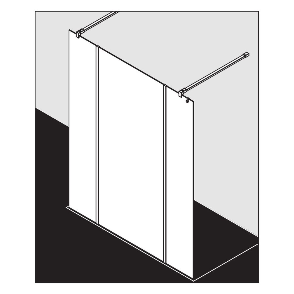 Kermi Walk-In XB Free FWA 2000x1500x18mm ESG Klar 8mm Silber Hochglanz Anschlag li... KERMI-XBFWA15020VPK 4051484579472 (Abb. 8)