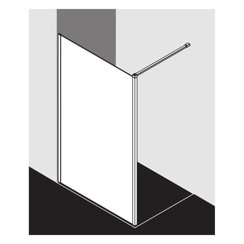 Kermi Walk-In Wall Walk-In XB WDL 2000x1100x18mm ESG Klar 8mm Silber Hochglanz Ans... KERMI-XBWDL11020VAK 4051484493006 (Abb. 3)