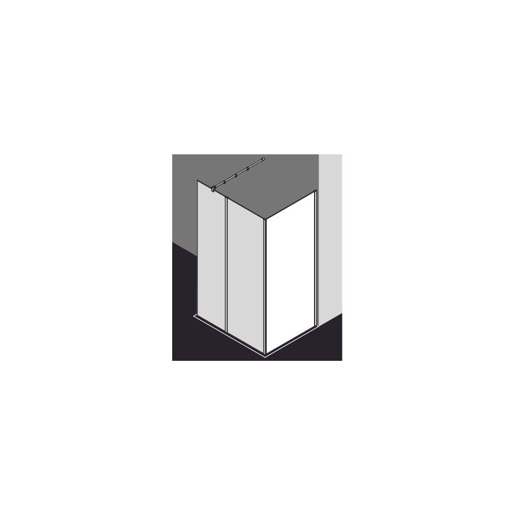 Kermi Walk-In Wall Walk-In XB WIW 2000x1200x18mm ESG Klar 8mm Silber Hochglanz An... KERMI-XBWIW12020VPK 4051484252788 (Abb. 15)