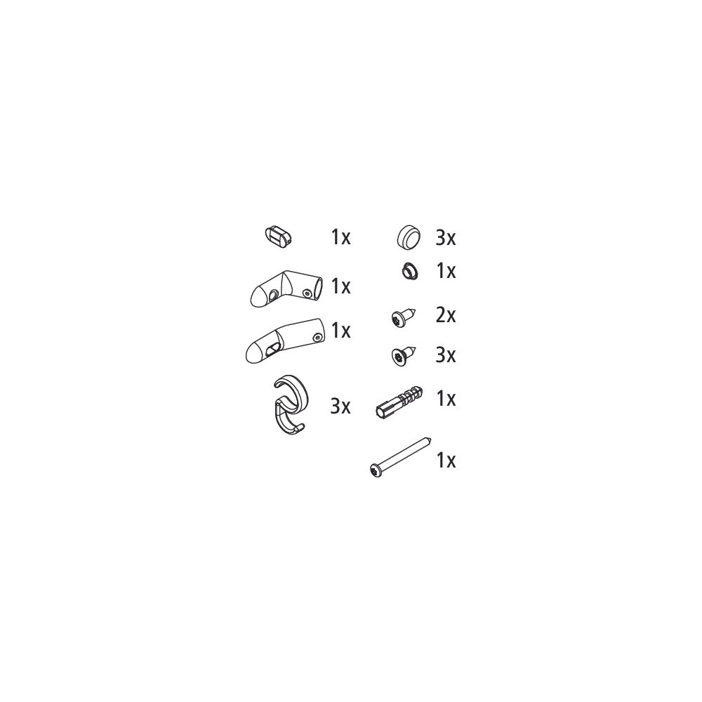 Kermi Kleinteilset Stabilisierung ZBIN019, Silber Mattglanz, 2505552... KERMI-2505552 4051484921004 (Abb. 2)