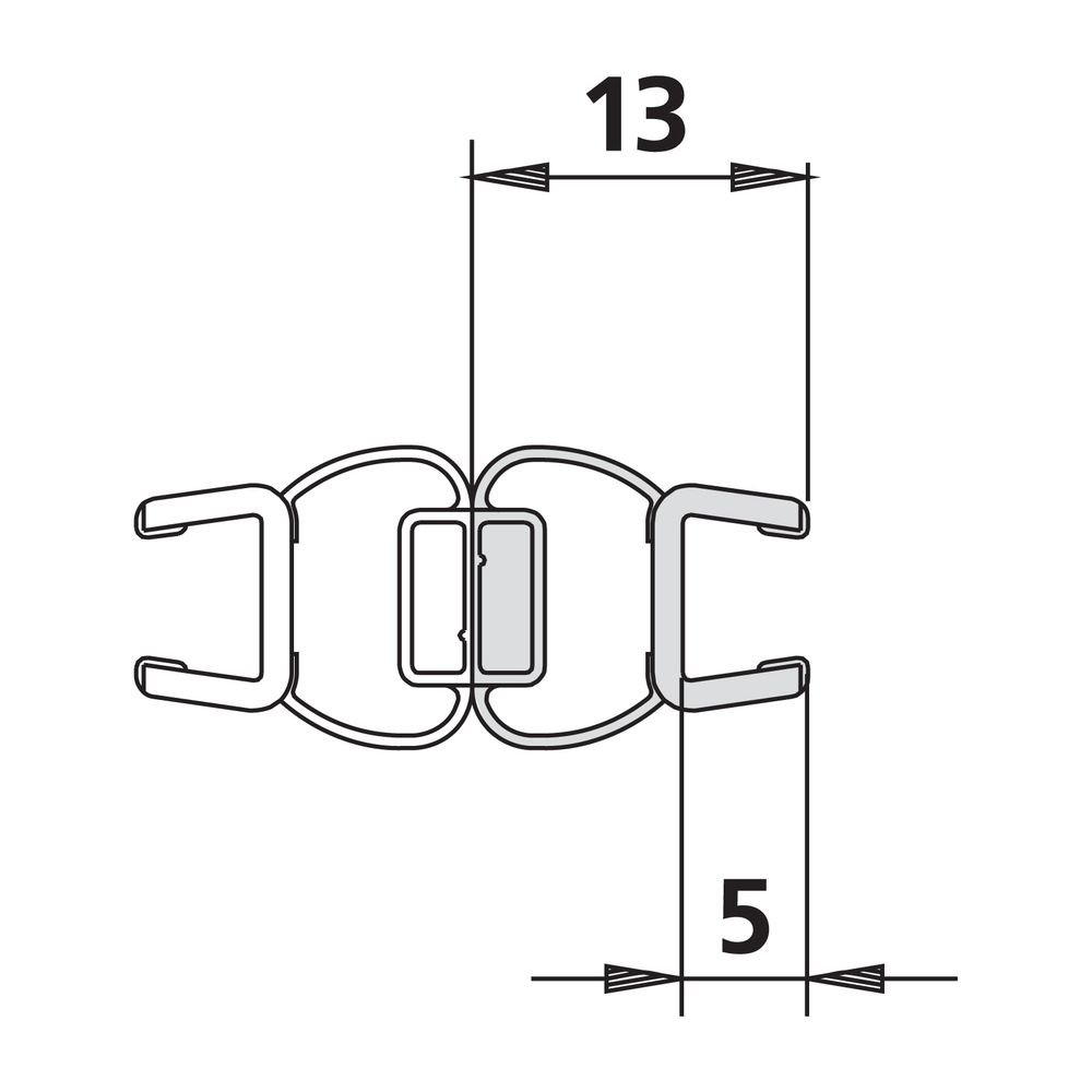 Kermi Magnetprofil x1, 1238 für Türflügel 6mm, 2000mm, passend bis Serienhöhe 2000mm, 60... KERMI-6025709 4051484930112 (Abb. 2)