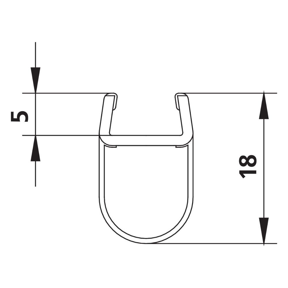 Kermi Glasabdichtung senkrecht x1, 1646, 2000mm, passend bis Serienhöhe 2200mm, 6031695... KERMI-6031695 4051484930181 (Abb. 3)