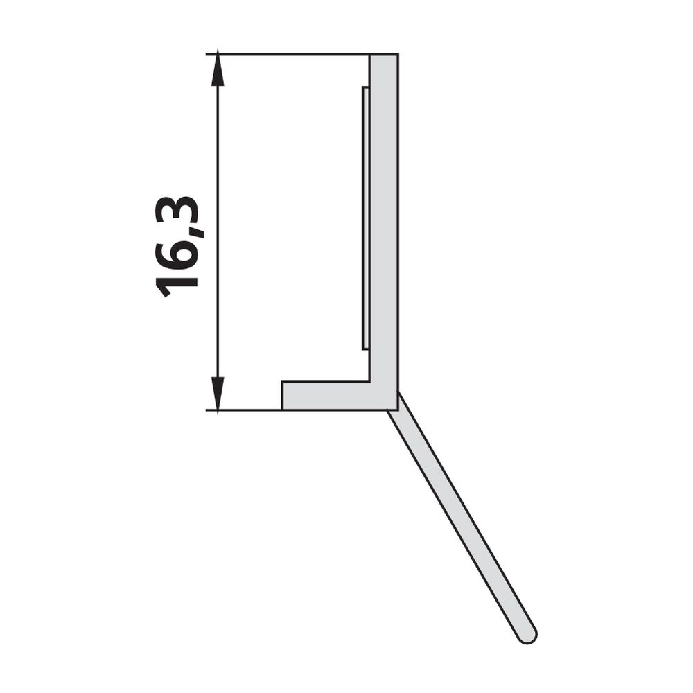Kermi Dichtleiste x2, 4111, 500mm, 2534805... KERMI-2534805 4051484924791 (Abb. 2)
