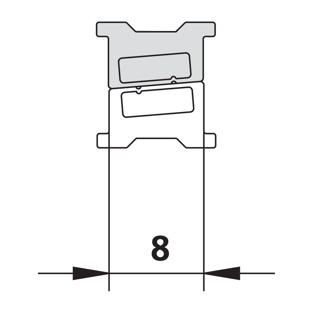 Kermi Magnetleiste x1, 4285, 2000mm, passend bis Serienhöhe 2000mm, 6003988... KERMI-6003988 4051484929932 (Abb. 2)