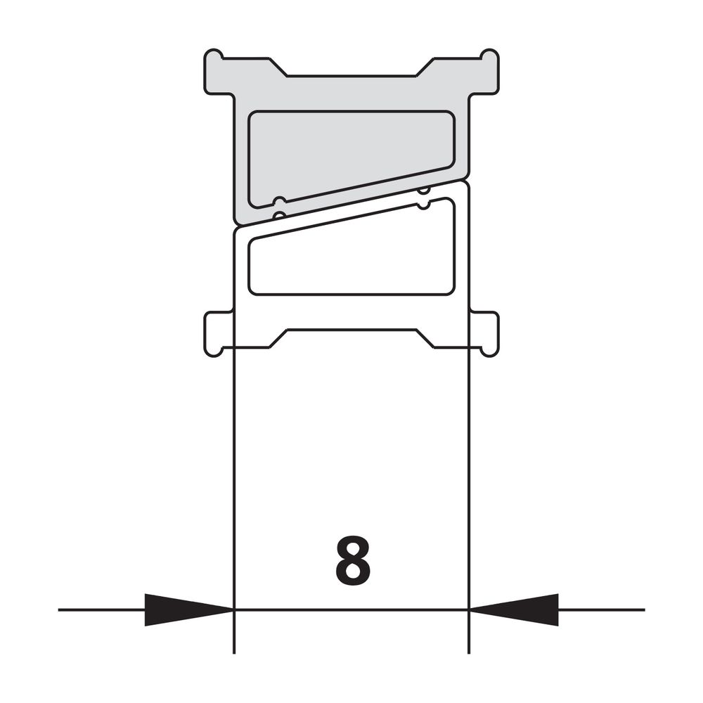 Kermi Magnetleiste x1, 6310, Weiß, 2000mm, passend bis Serienhöhe 1400mm, 6002713... KERMI-6002713 4051484929918 (Abb. 2)