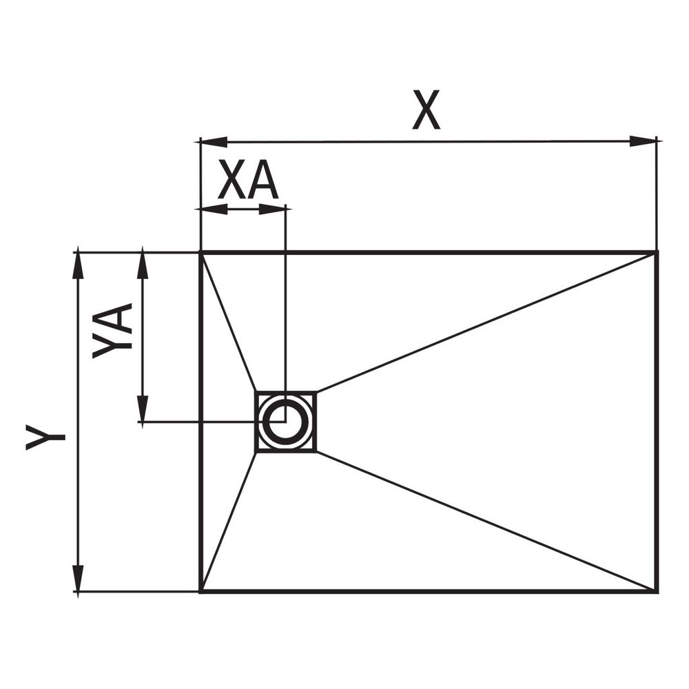 Kermi Board Point EXD 120120 L 1200 x B 1200 x H 40 mm... KERMI-BAEXD120120XK 4051484938897 (Abb. 6)