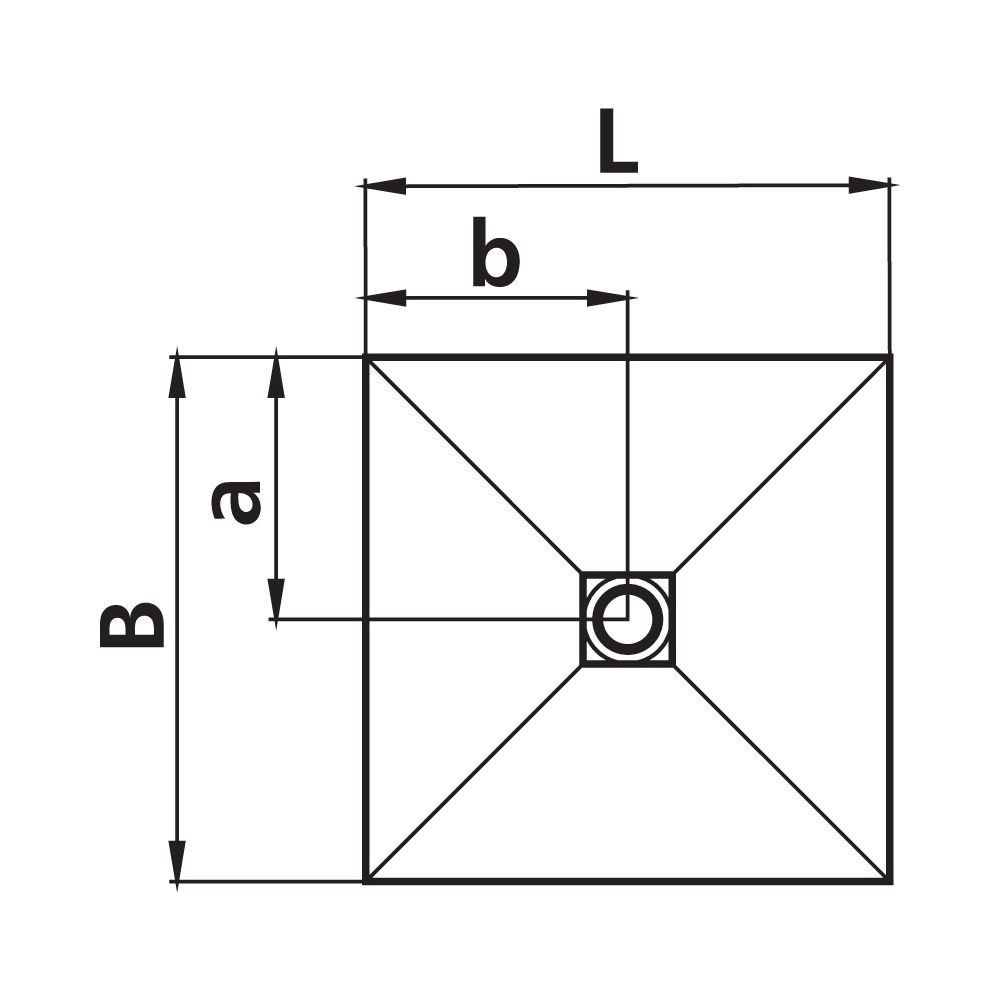 Kermi Board Point EXM 100100 L 1000 x B 1000 x H 40 mm... KERMI-BAEXM100100XK 4051484938972 (Abb. 7)