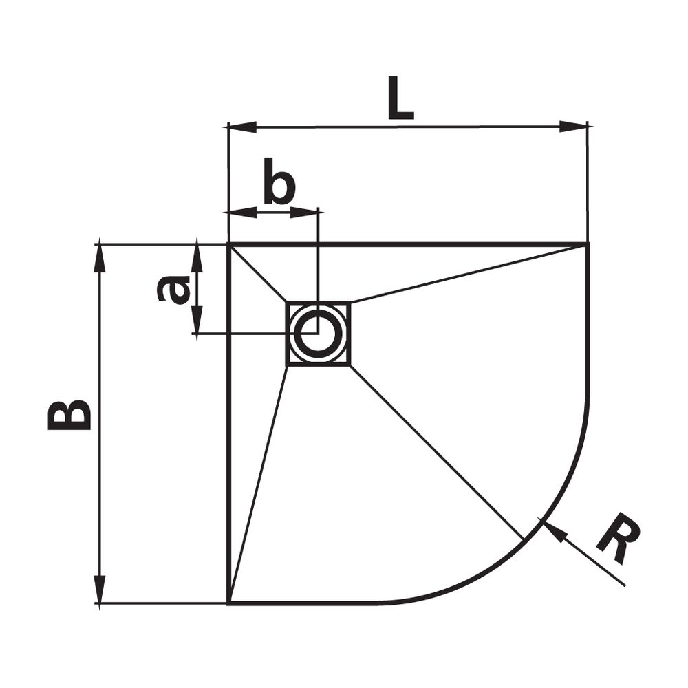 Kermi Board Point RUD 100100 L 1000 x B 1000 x H 130 mm... KERMI-BARUD100100XK 4051484939115 (Abb. 5)
