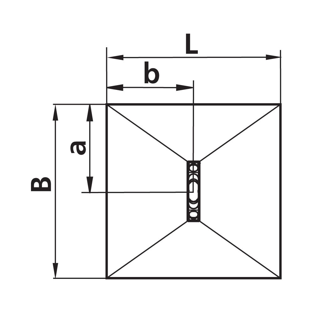 Kermi Board Line EUA 090090 L 900 x B 900 x H 140 mm... KERMI-BCEUA090090XK 4051484939429 (Abb. 4)