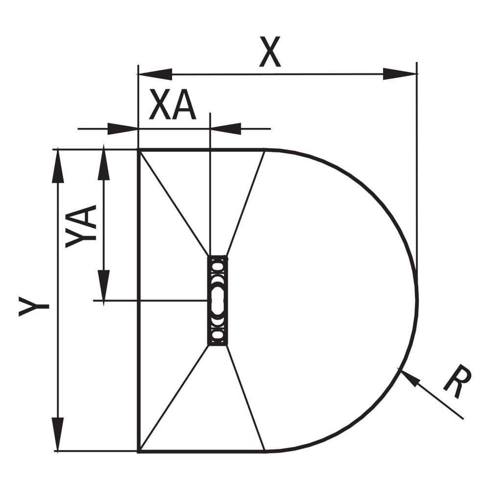 Kermi Board Line HUB 087106 L 870 x B 1060 x H 140 mm... KERMI-BCHUB087106XK 4051484939801 (Abb. 6)
