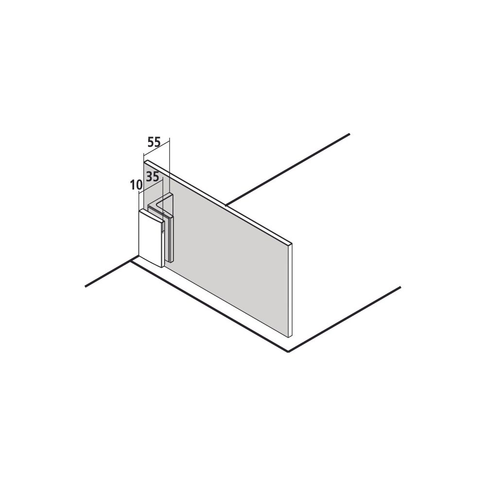 Kermi Walk-In Wall Filia TWF 2000x800x18mm ESG Klar 8mm Silber Hochglanz Anschlag ... KERMI-FITWF08020VAK 4051484380276 (Abb. 3)