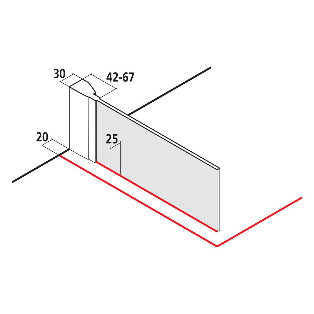 Kermi Walk-In Wall Filia XP TWF 2000x1400x31mm ESG Klar 8mm Silber Hochglanz Ansch... KERMI-FXTWF14020VPK 4051484192084 (Abb. 9)