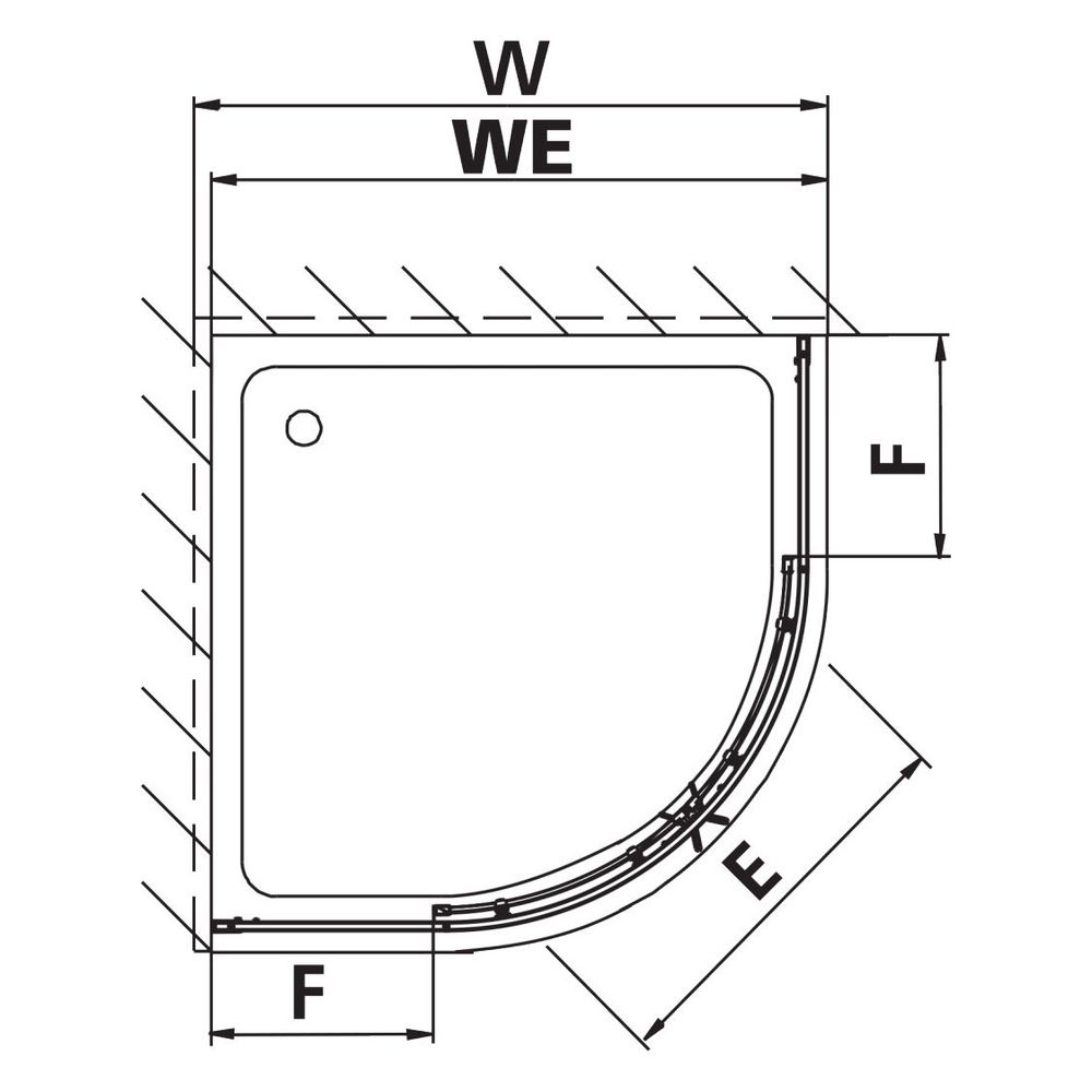 Kermi Duschkabine Nova 2000 Viertelkreis Gleittüren R53 1850x870-885x17mm Kerolan ... KERMI-N2R530901811K 4046383225254 (Abb. 7)