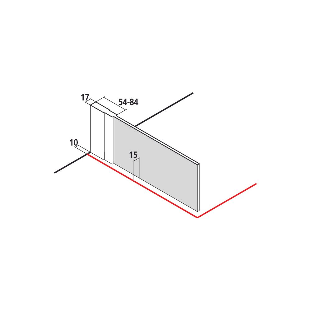 Kermi Walk-In Wall Ibiza 2000 TWF 2000x1200x17mm ESG Klar 6mm Silber Mattglanz Ans... KERMI-I2TWF120201AK 4051484388135 (Abb. 3)