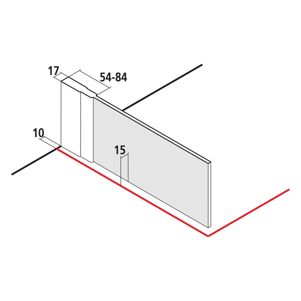 Kermi Walk-In Wall Ibiza 2000 TWF 2000x1200x17mm ESG Klar 6mm Silber Mattglanz Ans... KERMI-I2TWF120201AK 4051484388135 (Abb. 8)