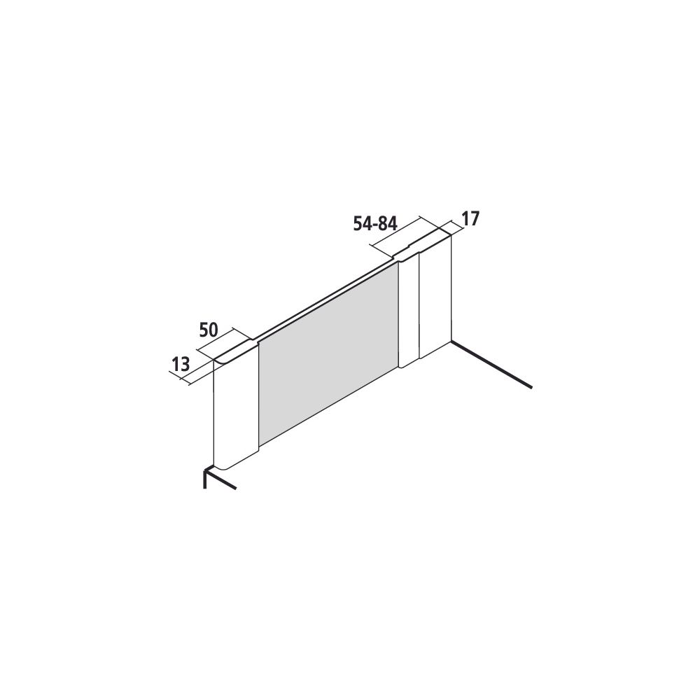 Kermi Seitenwand Ibiza 2000 verkürzt für Badewannen TWO 1600x750x17mm ESG Klar 6mm... KERMI-I2TWO075161AK 4046383205744 (Abb. 4)