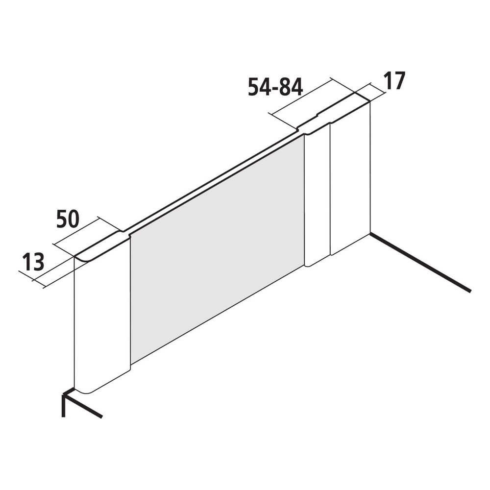 Kermi Seitenwand Ibiza 2000 verkürzt für Badewannen TWO 1600x750x17mm ESG Klar 6m... KERMI-I2TWO075161AK 4046383205744 (Abb. 10)