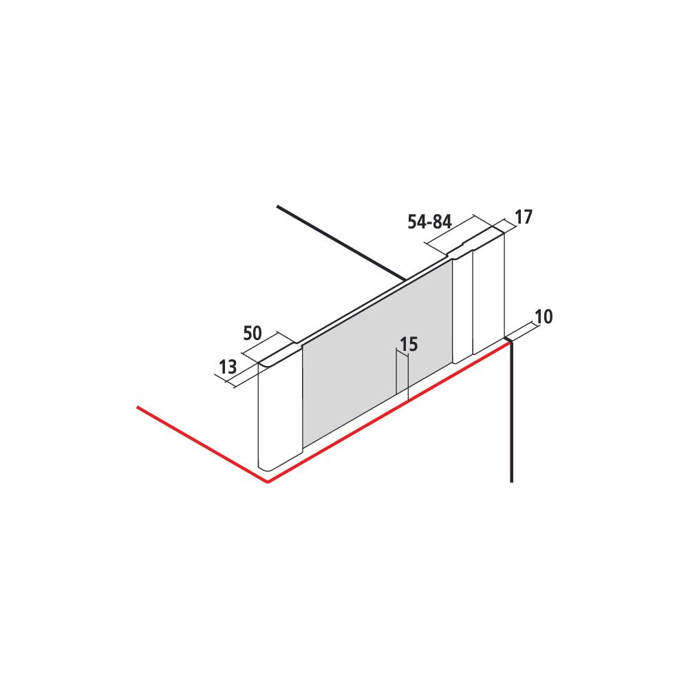 Kermi Seitenwand Ibiza 2000 verkürzt für Badewannen TWO 1600x750x17mm ESG Klar 6mm... KERMI-I2TWO075161AK 4046383205744 (Abb. 2)