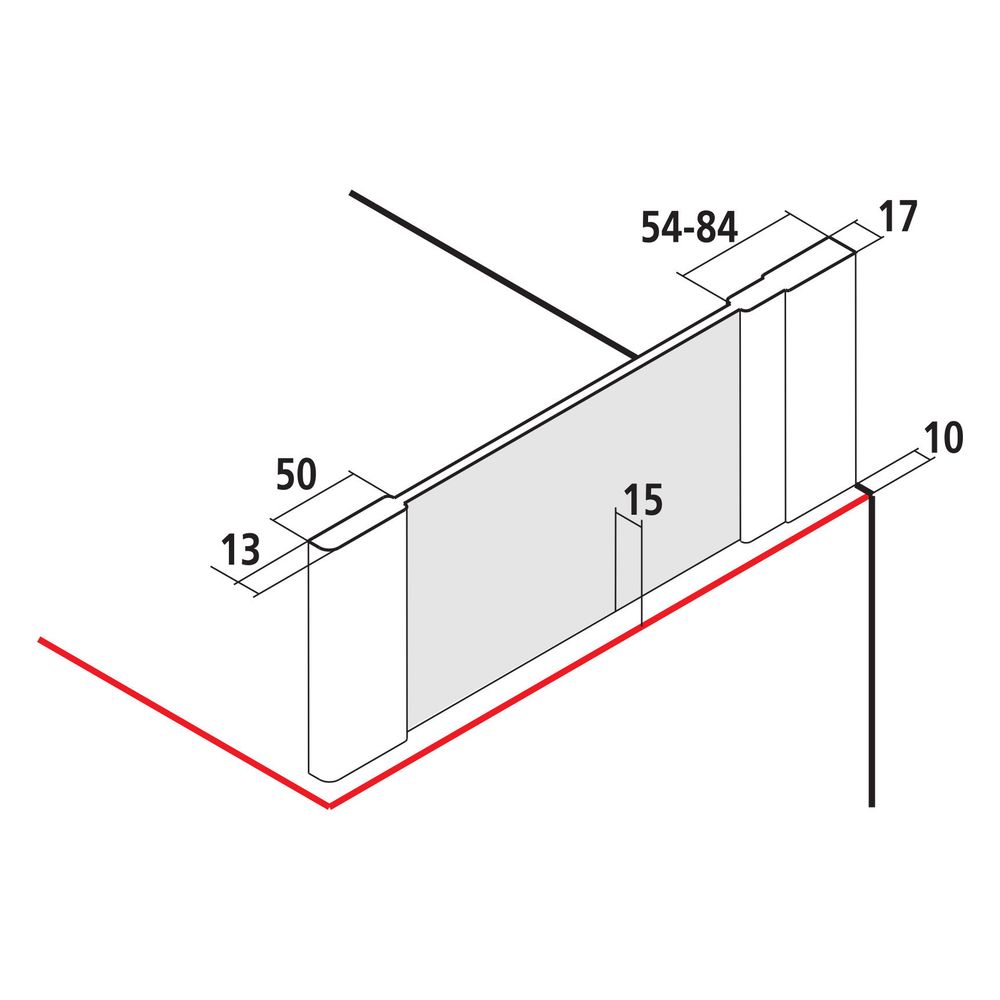 Kermi Seitenwand Ibiza 2000 verkürzt für Badewannen TWO 1600x750x17mm ESG Klar 6mm... KERMI-I2TWO075161AK 4046383205744 (Abb. 7)