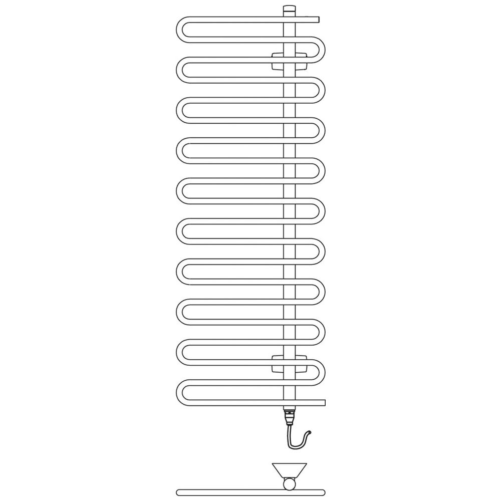 Kermi Icaro-E BH1421x58x400mm graphit, WKS rechts... KERMI-CRE1A140040UDXK  (Abb. 4)