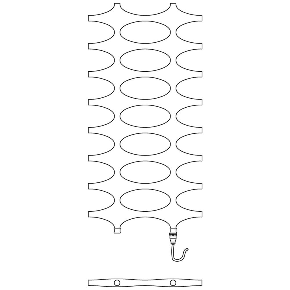 Kermi Ideos Elektro-Zusatzheizkörper 1526x508x37mm graphit WRX rechts... KERMI-IDN11150050USXK  (Abb. 3)