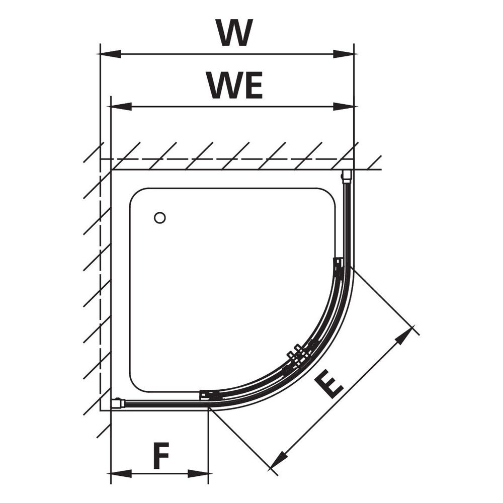 Kermi Duschkabine Liga Viertelkreis Gleit bodenfrei C55 2000x900x32mm ESG Klar 4m... KERMI-LIC55090201PK 4051484437826 (Abb. 15)