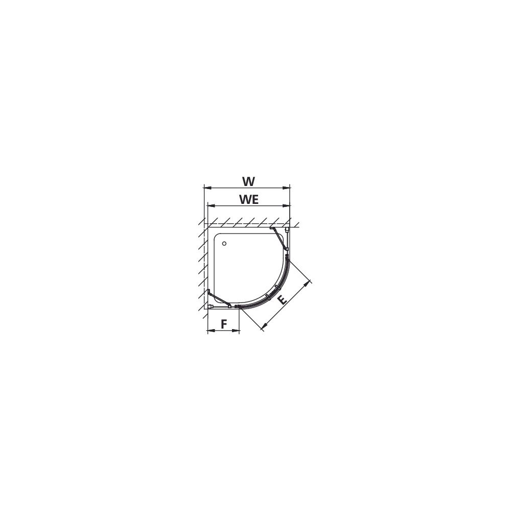 Kermi Duschkabine Liga Viertelkreis Pendel Festfeld P55 1850x900x32mm ESG Klar 4m... KERMI-LIP55090181AK 4051484409076 (Abb. 10)