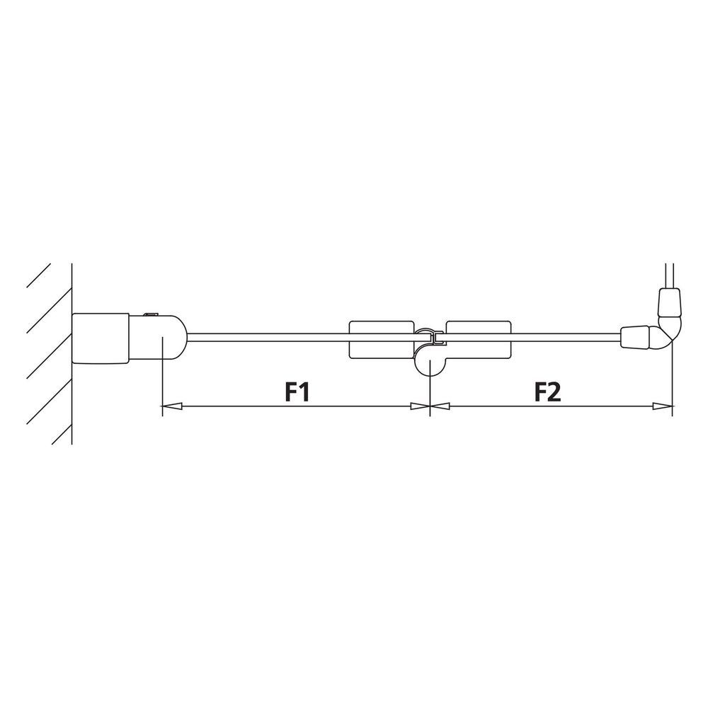 Kermi Duschkabine Liga Eckeinstieg 2T Pendel-Falttür Halbteil 2CL 2000x900x32mm E... KERMI-LI2CL090201AK 4051484404774 (Abb. 22)