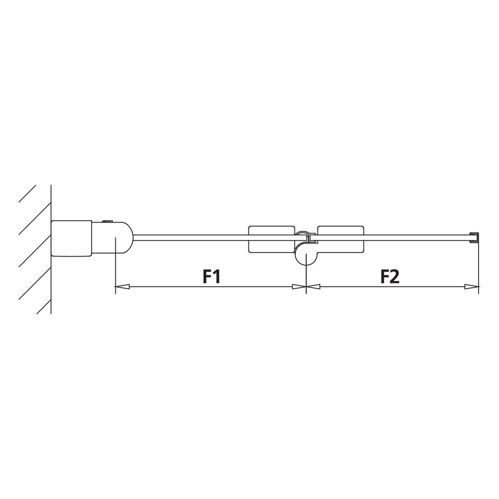 Kermi Badewannenaufsatz Liga Faltwand 2F 2PL 1500x1000x32mm ESG Klar 5mm Silber M... KERMI-LI2PL100151AK 4051484495581 (Abb. 14)