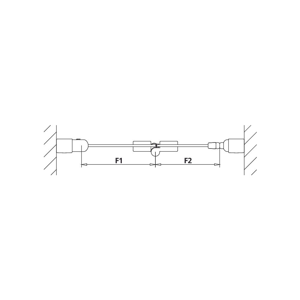 Kermi Duschkabine Liga Pendel-Falttür 2SL 2000x950x32mm ESG Klar 5mm Silber Mattg... KERMI-LI2SL095201AK 4051484406471 (Abb. 22)