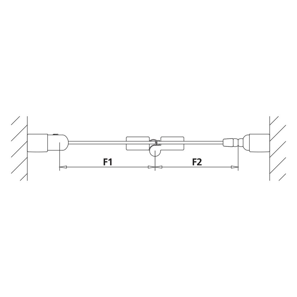 Kermi Duschkabine Liga Pendel-Falttür 2SL 2000x950x32mm ESG Klar 5mm Silber Mattg... KERMI-LI2SL095201AK 4051484406471 (Abb. 27)