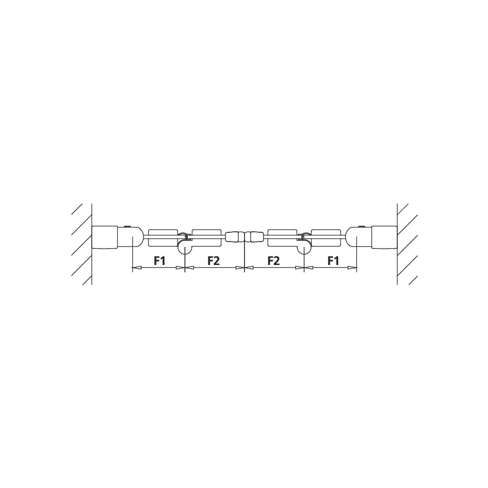 Kermi Duschkabine Liga Pendel-Falttür 4T 2T4 1850x1350x32mm ESG Klar 5mm Silber M... KERMI-LI2T4135181PK 4051484411048 (Abb. 15)