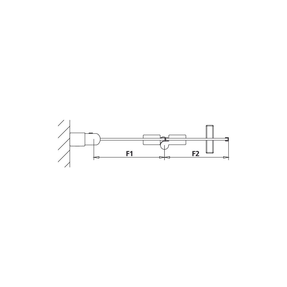 Kermi Walk-In Wall Liga Pendel-Faltür 2YL 2000x1200x32mm ESG Klar 5mm Silber Matt... KERMI-LI2YL120201PK 4051484446958 (Abb. 14)