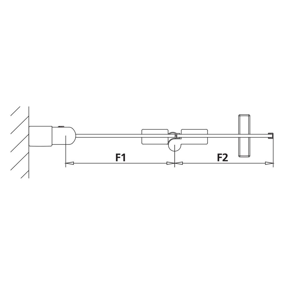 Kermi Walk-In Wall Liga Pendel-Faltür 2YL 2000x1200x32mm ESG Klar 5mm Silber Matt... KERMI-LI2YL120201PK 4051484446958 (Abb. 17)