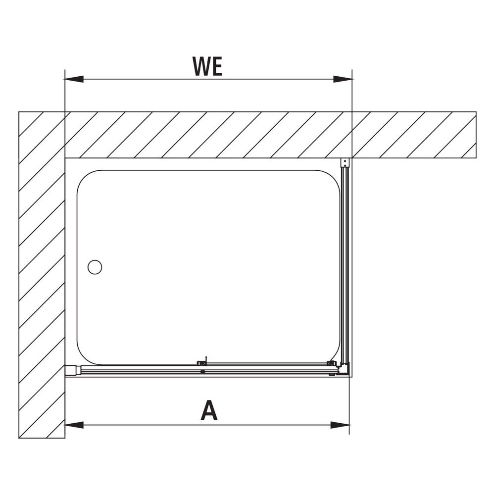 Kermi Walk-In Wall Liga Gleittürsegment J2L 2000x1200x32mm ESG Klar 4mm Silber Ma... KERMI-LIJ2L120201AK 4051484657118 (Abb. 13)