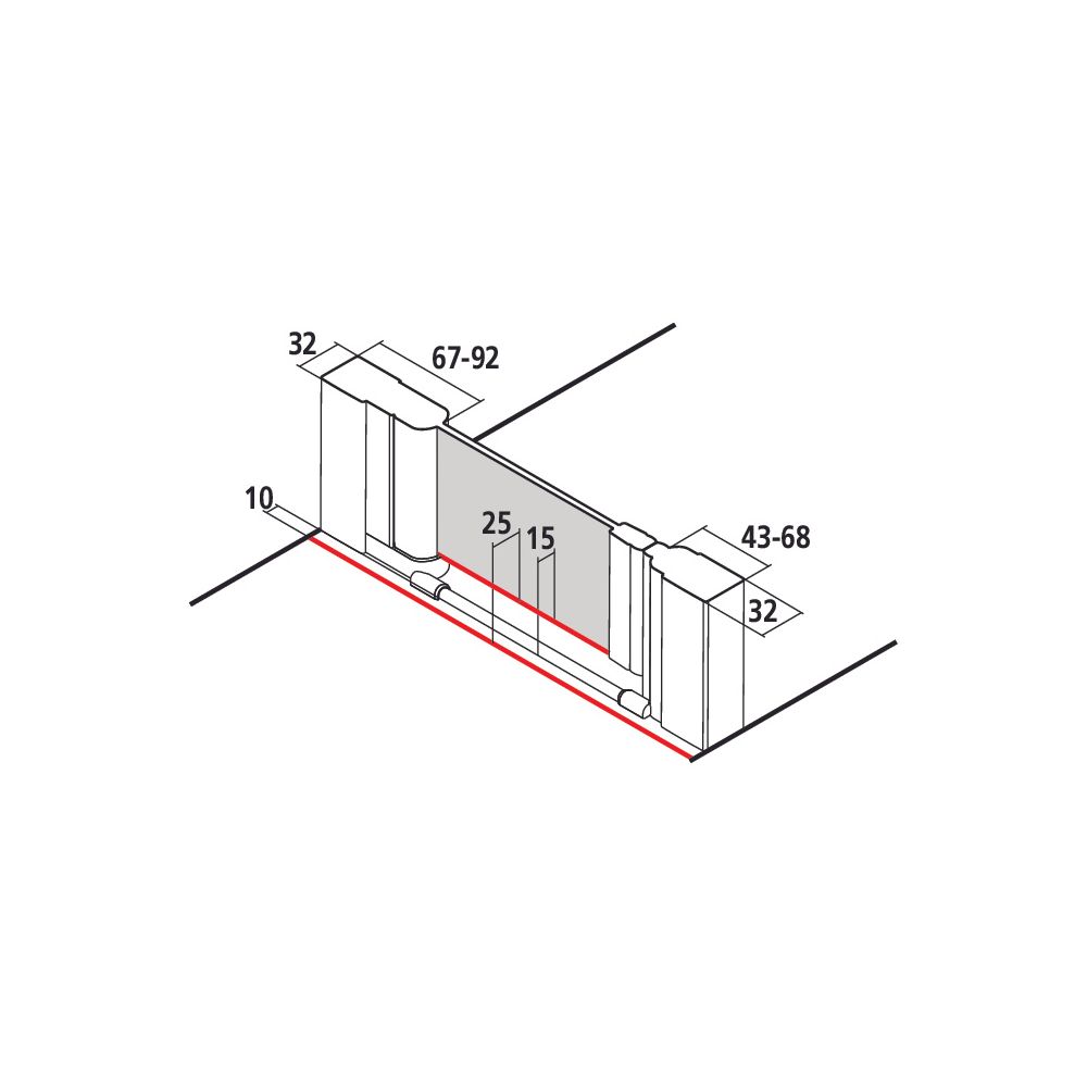 Kermi Duschkabine Liga Pendeltür 1F 1WL 2000x900x32mm ESG Klar 5mm Silber Mattgla... KERMI-LI1WL090201AK 4051484403654 (Abb. 13)