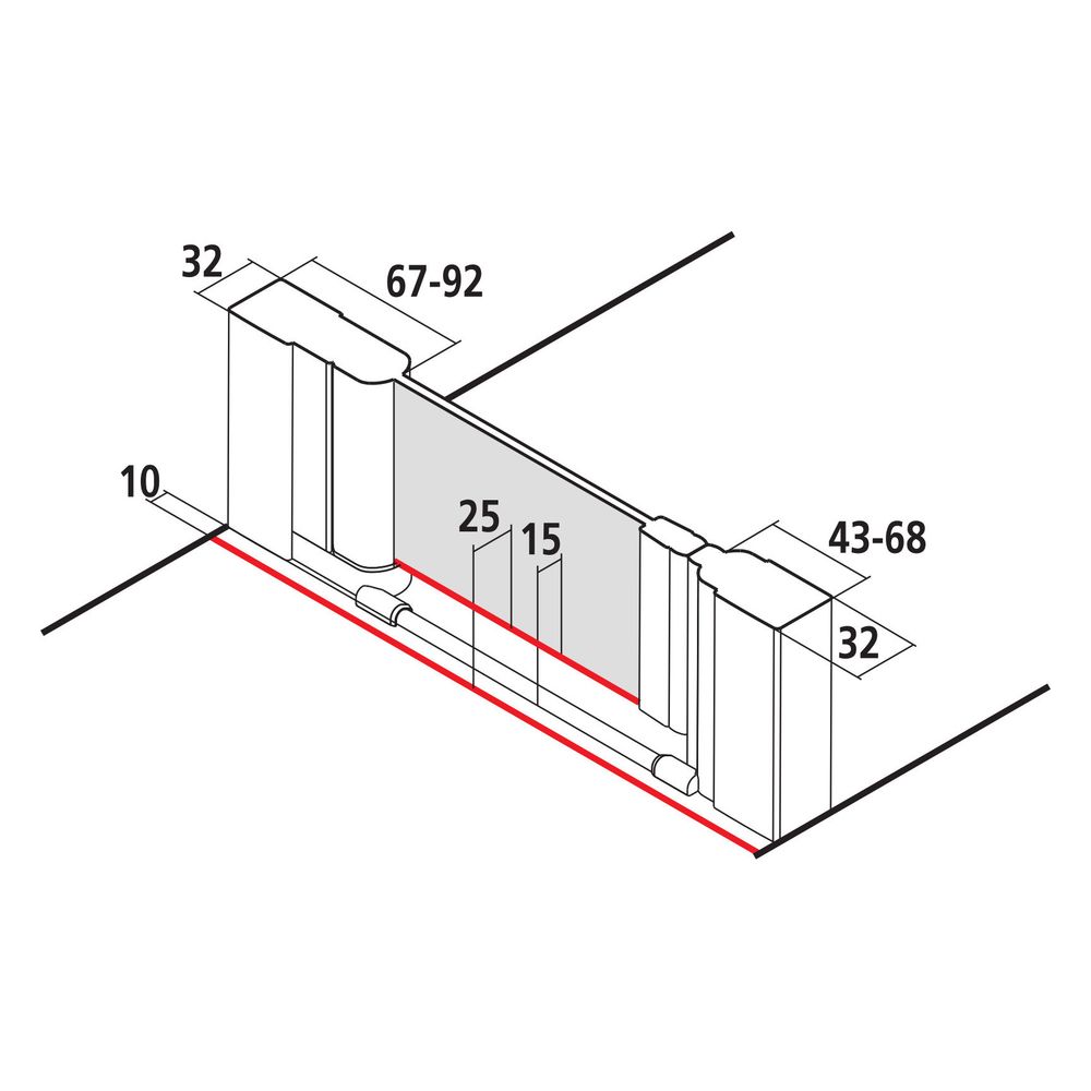 Kermi Duschkabine Liga Pendeltür 1F 1WL 2000x900x32mm ESG Klar 5mm Silber Mattgla... KERMI-LI1WL090201AK 4051484403654 (Abb. 17)